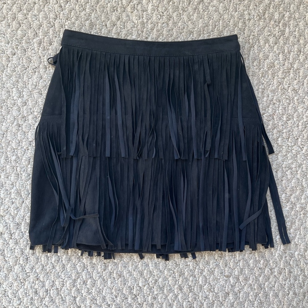 H&M fringe skirt
